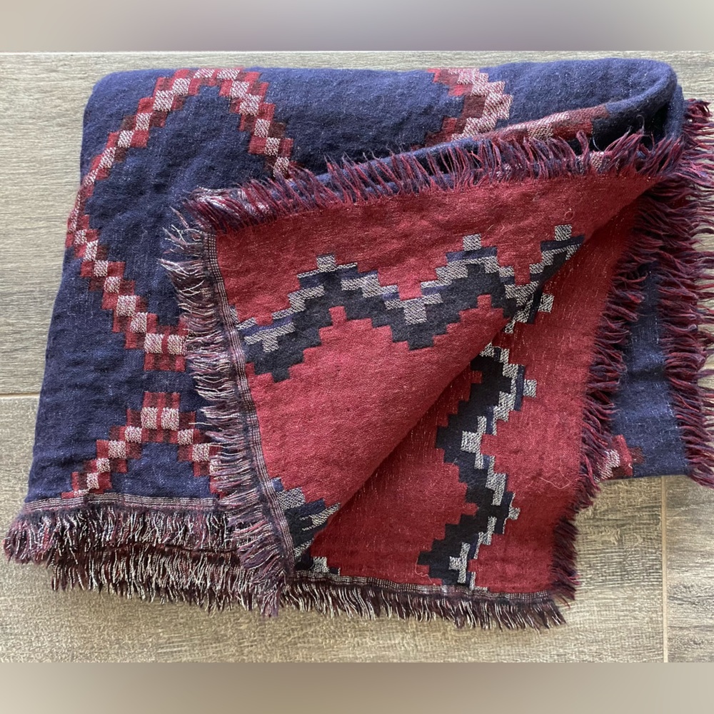 Wilfred Diamond mosaic Blanket scarf - Picture 5 of 6